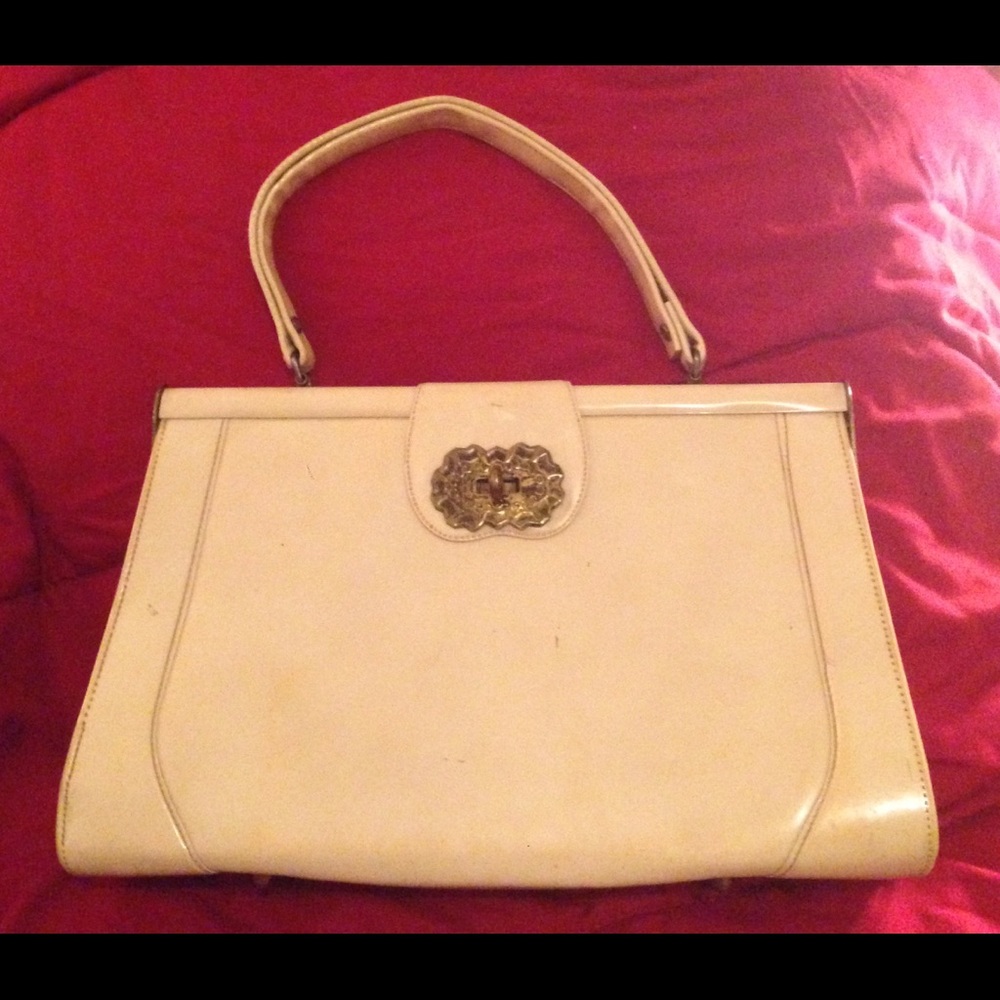 Vintage cream purse